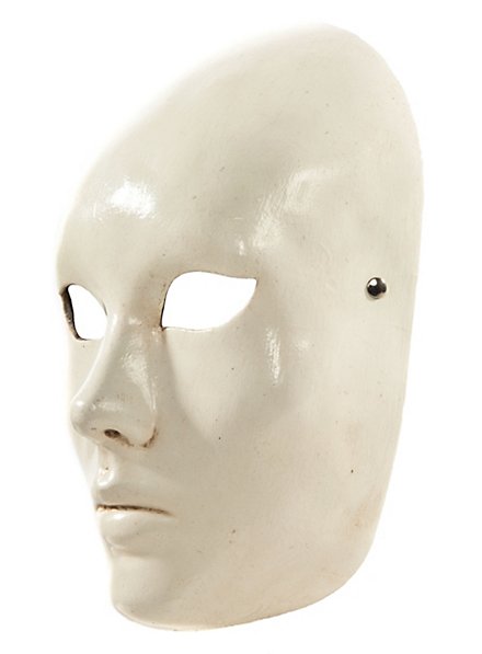 Venetian blank mask: Colombina Classica (white mask)